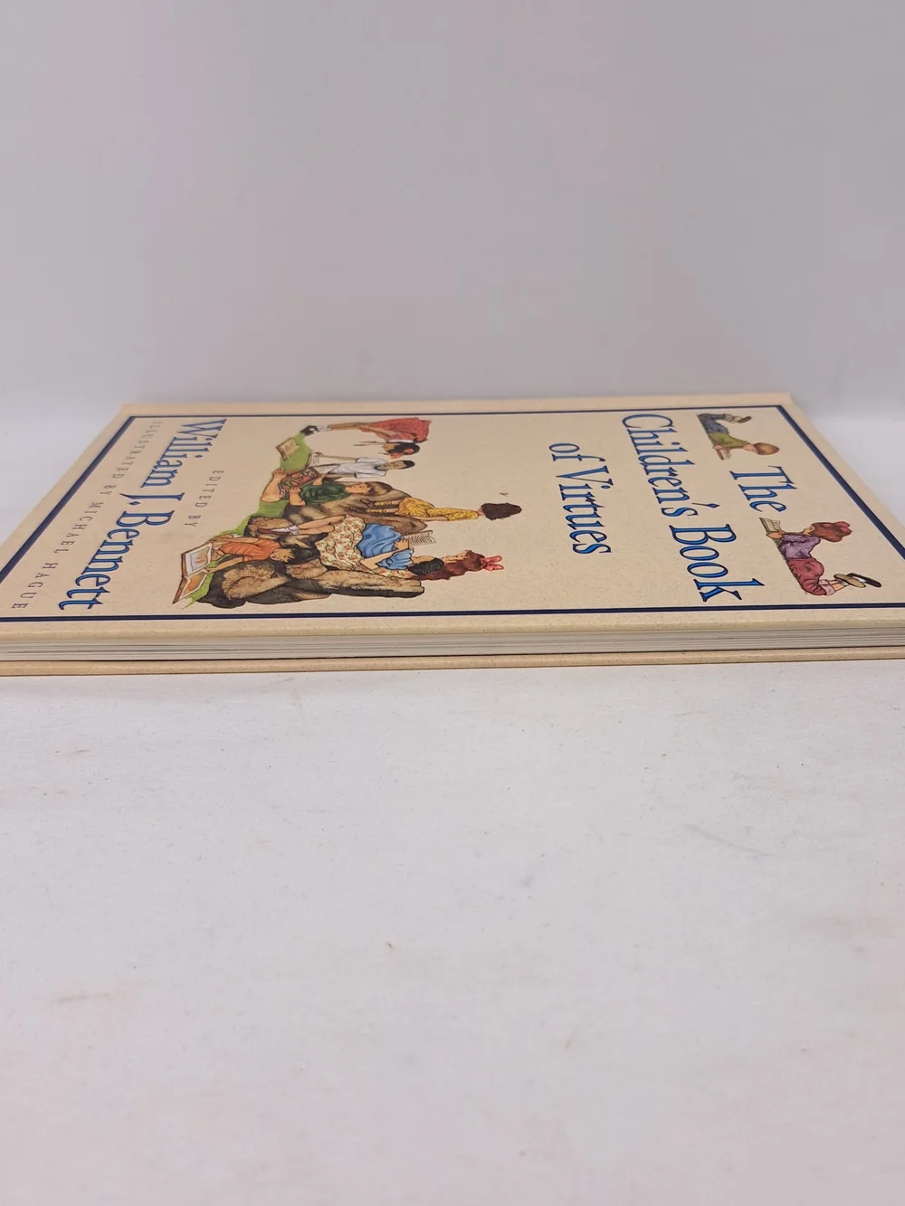 The Children's Book of Virtues by - William J. Bennett Cream Cover